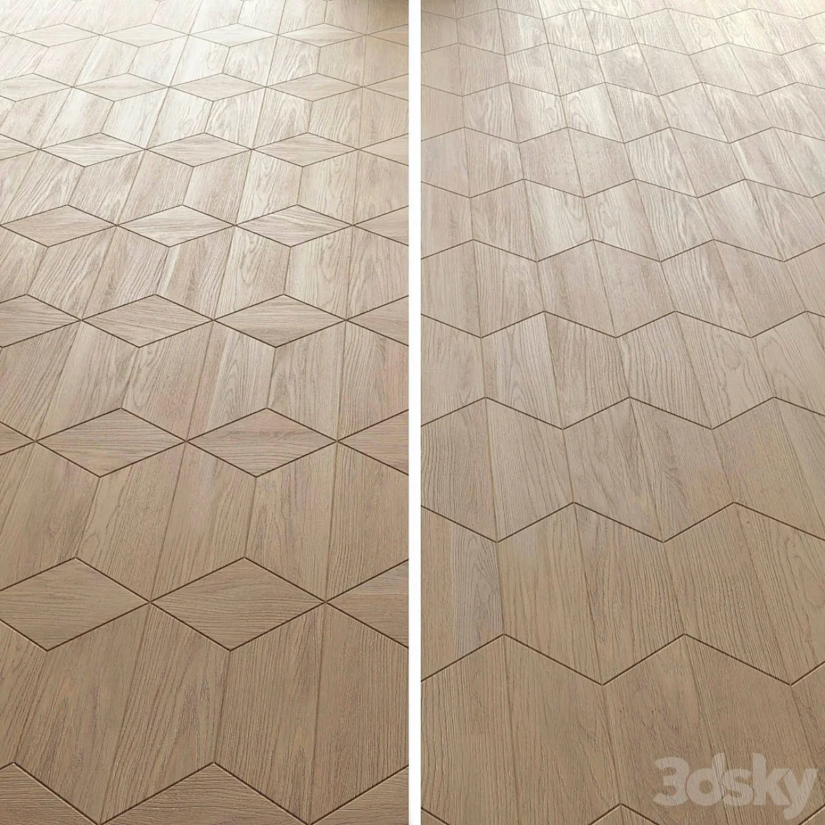 Wood tile from Finex, Arezzo DIAMONDUV OIL
